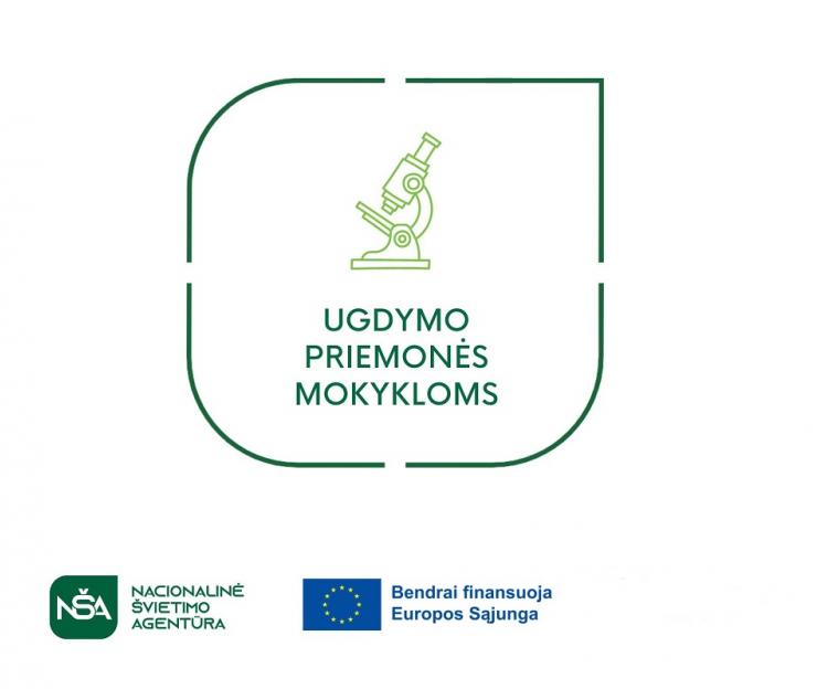 Gimnazija dalyvauja projekte „Ugdymo priemonės mokykloms“ Nr. 10-063-P-0001